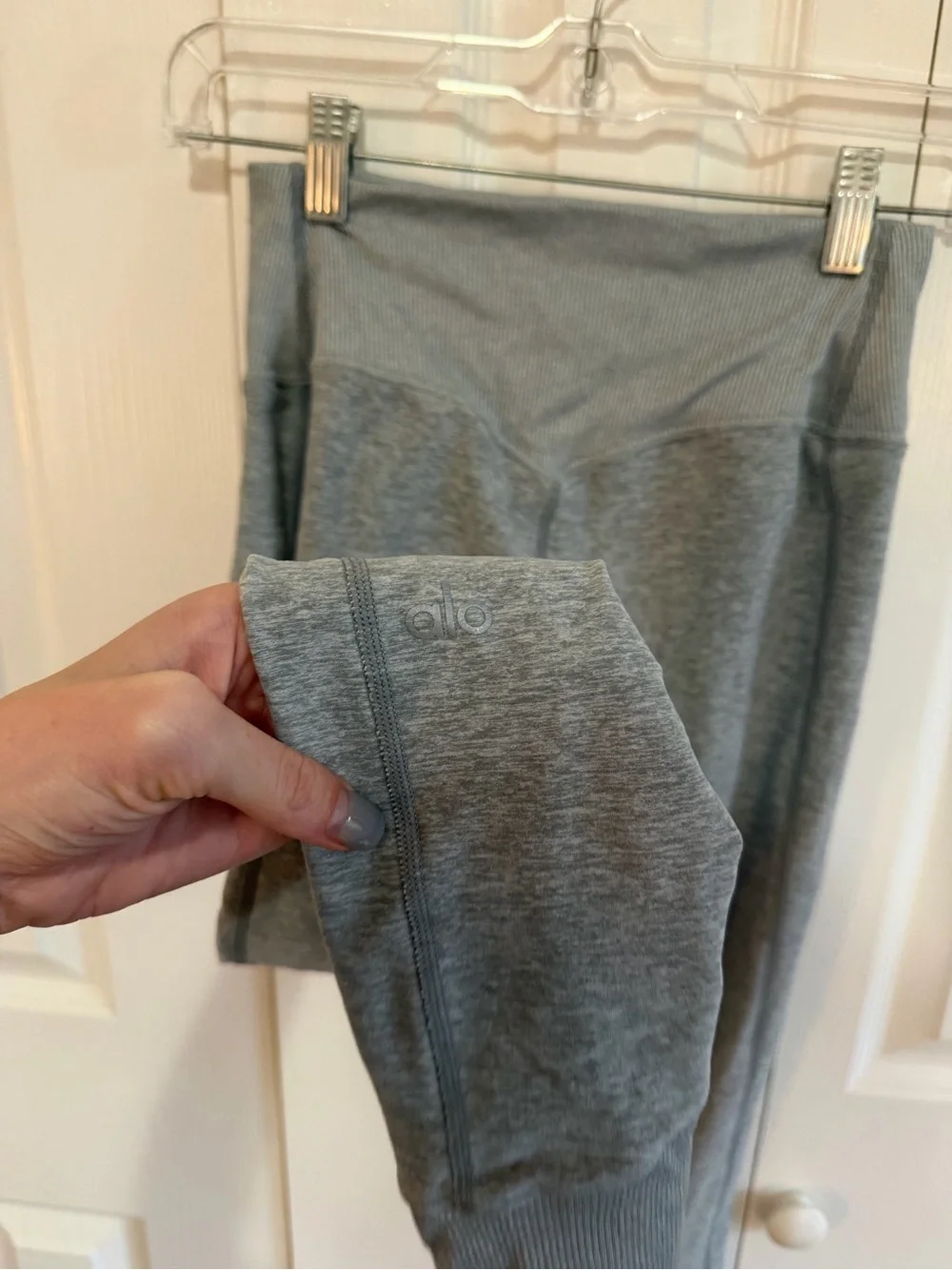 Alo Yoga Alosoft Leggings Zinc Heather Size Small